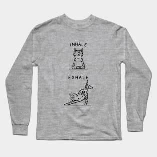 Inhale Exhale American Shorthair Long Sleeve T-Shirt